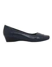 [Easy Steps] Saturn Heeled Shoes in Navy Leather