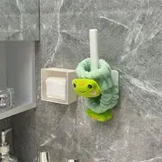 Momoi - Face Wash Wrist Band with Hook Set Of 3 - 2 Pcs Wrist Band & 1 Pc Hook - Frog - Green & White - One Size
