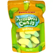 Sweet Craze Freeze Dried Candy 50g - Banana