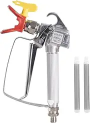 Airless Spray Gun with Tip Guard 517 Tip & Two Pieces Gun Filters for Airless Paint Sprayers, 3600 PSI Swivel Joint