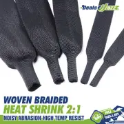Braided Heat Shrinkable Tube Sleeve For Cable WIre Harness Pipe Wrap Fray Resist