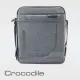 【Crocodile】Crocodile 鱷魚皮件 直式斜背包（L）0104-07805-黑灰藍三色(Biz 3.0 系列)