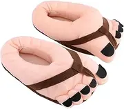 Big Toe Shoes Funny,Soft Cotton Anti-slip Slippers Shoes - Plush Home Slippers For Men Relaxing, Fuzzy Slippers Women For Winter And Fall Fulenyi
