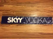 Skyy Vodka Blue Rubber Bar Rail Runner Spill Mat Heavy Duty NEW 24" X 3.5"