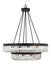Crystorama Alister 26 Light Charcoal Bronze Chandelier