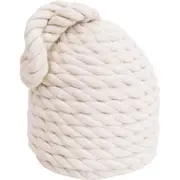 LVD Doorstop Rope Hive Weighted Door Stopper Home/Office Decor 15cm White