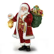 Thomas Kinkade Delivering Holiday Cheer Santa
