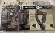 TRUFORM LEG HEALTH MEN'S COMPRESSION KNEE HIGH SOCKS 3 PAIR LG 15-20*compression