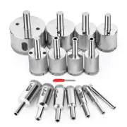 15PCS Diamond Hole Saw Drill Bits Set Kit, Diamond Drill Bits Set, Tile Hole Saw
