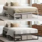 Oikiture Metal Bed Frame Queen Double King Single Beds Base Platform SAM