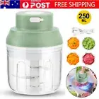 250ML Wireless Mini Electric Food Chopper Garlic Vegetable Blender Processor AU