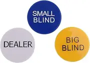 Set of Small Big Dealer Button for Game Parts, Not Specified, 5cm