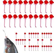 Freshwater Fishing Lures - Soft-Bead Bait,Artificial Tackle Kit Anti-Bottom Stopper Beads Lure for Bass Trout Crappie Catfish