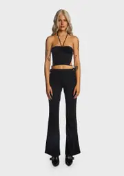 [Kiki Riki] Strappy Crop Cami And Cut Out Pants Set