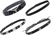 [CHGCRAFT] 4pcs 4styles Hat Bands for Cowboy Ethnic Western Hat Belts Clothing Decorations for Men Women Accessories Classic Adjustable Size Hatband, mixed color, S-4XL