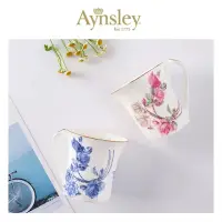 在飛比找momo購物網優惠-【英國Aynsley】紅藍玫瑰 骨瓷約克馬克杯對杯組(250