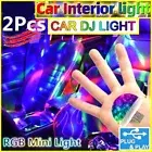 2Pcs USB Mini LED Disco Stage Light Party Club DJ KTV Bar Magic Phone Ball Car