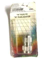 "N" PLUG to "N" PLUG ADAPTER - Jack RF Adapter Connector Antennas Cable