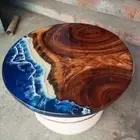 21" Round Epoxy Resin Table Top | Unique Epoxy Resin Coffee Table Top