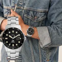 在飛比找PChome24h購物優惠-FOSSIL 美式復古潛水造型日曆手錶-42mm FS595