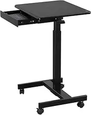 Mobile Laptop Tray Overbed Table with Bed Desk Adjustable Lift Office Laptop Work Sofa Movable Overbed Table Multi-Purpose Laptop Table Ergonomically