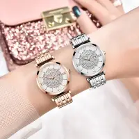 在飛比找蝦皮商城精選優惠-石英腕錶現貨禮物時尚休閒女士手錶時尚韓版滿天星女表石英錶防水