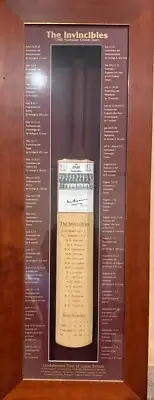 Personally Signed Sir Donald Bradman Invincible’s Bat framed magnificently COA