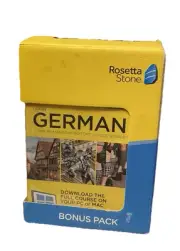 Rosetta Stone German Bonus Pack Bundle Lifetime Online Access + Grammar Guide +