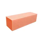 1 x Buffer 3-Way Sanding File Nail Art Buffing Block Orange White Grit 80/100