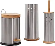 White Magic Eco Basics 3 in 1 Stainless Steel Bathroom Set
