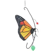 Stained Glass Suncatcher Butterfly Monarch Butterfly Hanging Decor