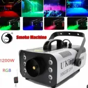 1200W Fog Machine Smoke Machines with 6 LED Remote Control RGB Fog Machine Show