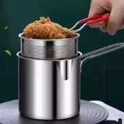 Basket Deep Fryer Frying Kitchen Multifunctional Pot Small Stainless Steel Tool