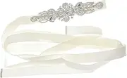 [NIYANGLE] Rhinestone Bride Belt for Wedding Dress Accessory Elegant Belt for Brides and Bridesmaids for Parties Formal Occasions and Special Events