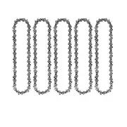 (5 PACK) 4 Inch Mini Chainsaw Chain Replacement for Cordless Electric Portable All 4 Inch Mini Chainsaw Guide Saw Chain Black