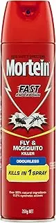 Mortein Fast Knockdown Insect Spray Odourless Fly & Mosquito Killer 350g