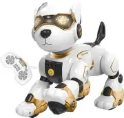 Robot Dog Toys for Kids, Remote Control Dog Robot, Voice & Touch Control, Pro...