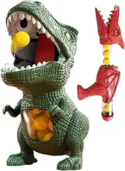 Target Games for 3+ Kids 360° Rotating Head Dinosaur Games Hand-Eye Coordination Practice Dinosaur Toys for Boys with 12 Foam Balls for Christmas Birthdays Gift Style 1 Target for Kids
