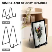 10Pcs Metal Plate Stand Decorative Plate Display Stand Sturdy Plate Holder njkji