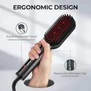TYMO Ceramic Hair Straightener Brush, Straightening Brush, Flat Iron