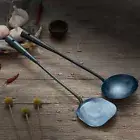 Handmade Iron Non Stick Turner Ladle Wok Spatula Spoon Kitchen Cooking Utensil