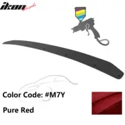Fits 15-21 Subaru WRX STI Gurney Flap OE Style Trunk Spoiler #M7Y Red Rear Wing (for: Subaru)