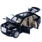 1/24 Replica Pull Back Car Model Doors Lid Openable Toy Vehicle w/ Sound&Light