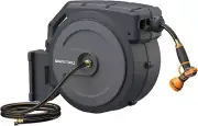 Retractable Hose Reel 5/8" X 90 Ft Wall Mounted Garden Hose Heavy Duty