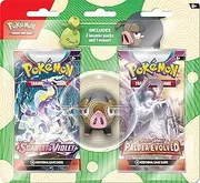 Pokémon TCG Back to School Eraser Blister - Lechonk (1 Eraser & 2 Booster Packs)