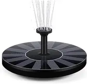 AUS Living Solar Fountain with 1.5W Pump, Floating Bird Bath, Water Feature for Garden, Pool or Pond. Simple to Use, No Batteries, or Power Cables Needed