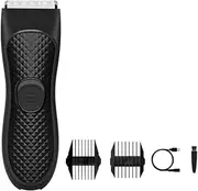 Gyorwst 1Set Men'S Electric Trimmer Groin Hair Trimmer Black Epilator Rechargeable Shaver
