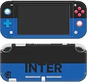 Official Inter Milan Blue and Black Full Logo Vinyl Sticker Gaming Skin Decal Cover Compatible with Nintendo Switch Lite