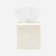 Pigeon & Poodle Kavala White Tissue Box 5.5"L x 5.5"W x 6"H - NEW!