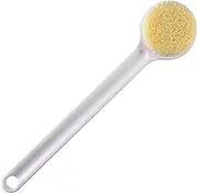 Back Brush for Shower for Women & Men - Bath Brush Long Handle for Shower Elderly 1 Pcs - Soft Back Brushes for Showering Exfoliator - Long Handled Scrub Brush for Shower Body (White, One size)